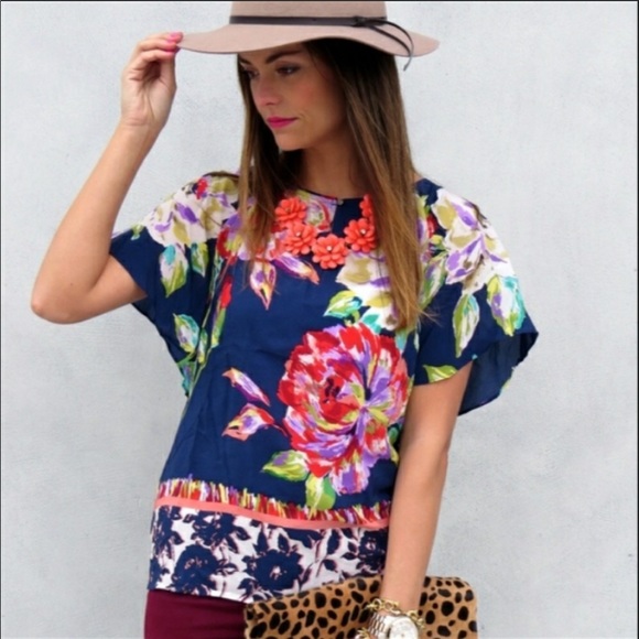 Anthropologie Tops - Anthropologie Maeve Gardenia Silk Floral Blouse